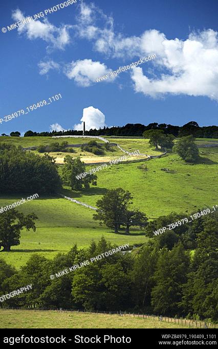 Hutton Monument above Marske Swaledale Yorkshire Dales National Park