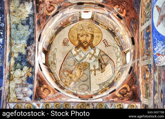 Frescoes, Elijah the Prophet Church, UNESCO World Heritage Site, Yaroslavl, Yaroslavl Oblast, Russia