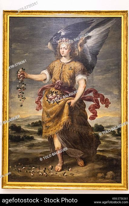 archangel Barachiel, 17th century, oil on canvas, Bartolome Roman, Mallorca, Balearic Islands, Spain