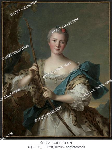 Portrait of a Woman as Diana, 1752. Jean-Marc Nattier (French, 1685-1766). Oil on canvas; framed: 127.5 x 107.5 x 10 cm (50 3/16 x 42 5/16 x 3 15/16 in