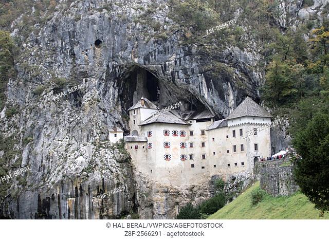 Predjama Castle built into a cave. Slovenia