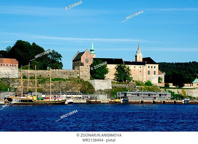 Akershus Fortress view from Oslo fjord