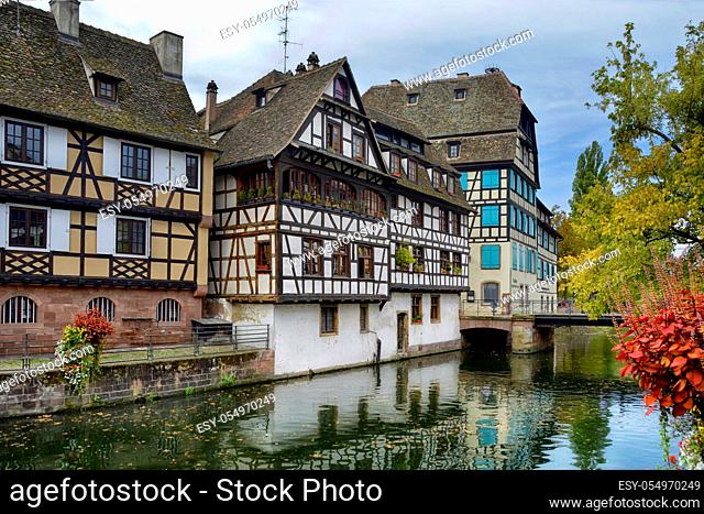 Blick in die historische Altstadt von Strassburg