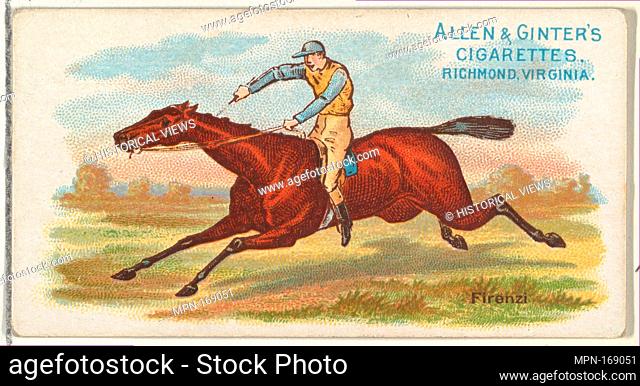 Firenzi, from The World's Racers series (N32) for Allen & Ginter Cigarettes. Publisher: Issued by Allen & Ginter (American, Richmond