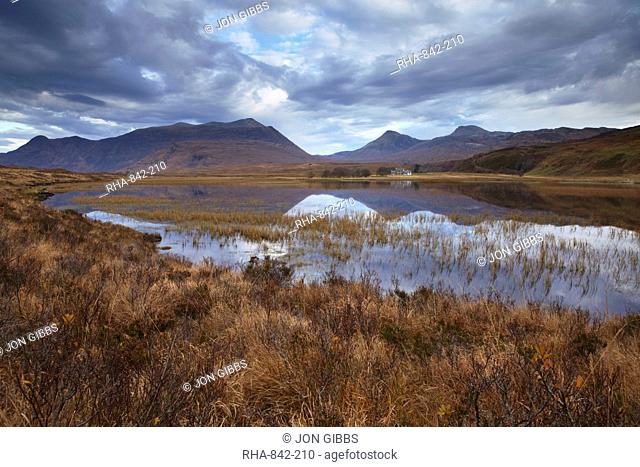 A view of Loch Coultrie, Ross and Cromarty, Scotland, United Kingdom, Europe