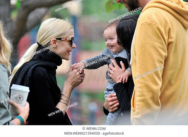 Jaime King and Jordana Brewster take their children to Coldwater Park in Beverly Hills for a playdate Featuring: Jordana Brewster, Julian Form-Brewster