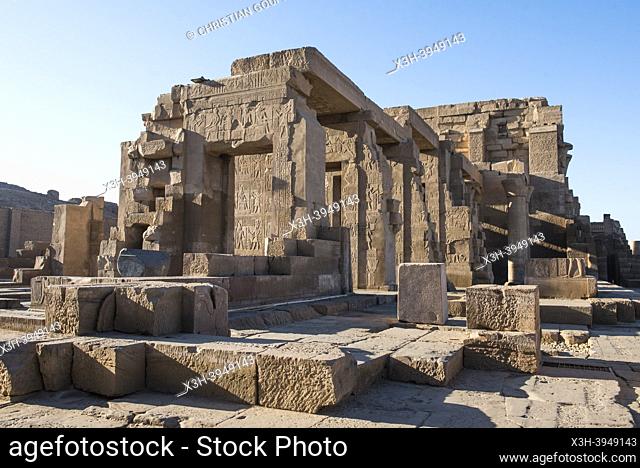 Temple of Kom Ombo dedicated to gods Sobek and Haroeris, Egypt, Northeastthern Africa