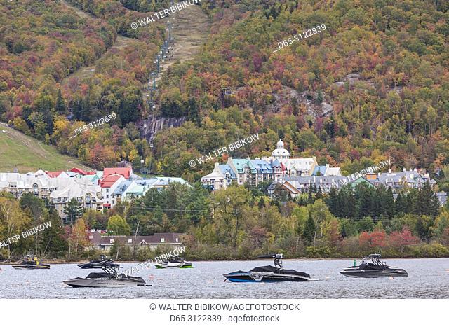 Canada, Quebec, The Laurentians, Mont Tremblant, Mont-Tremblant Ski Village, autumn