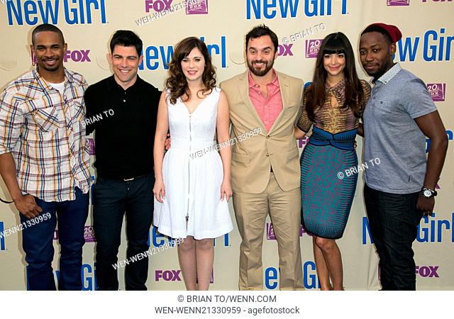 Celebrities attend NEW GIRL Season Three finale screening & panel at Zanuck Theatre on the FOX lot. Featuring: Damon Wayans, Jr