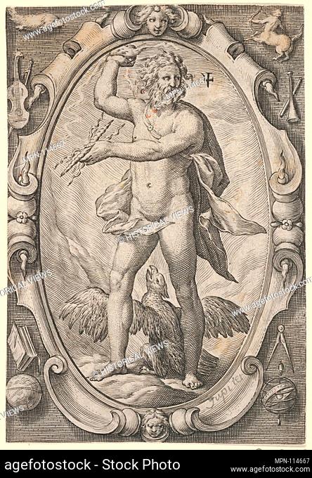 Jupiter (from The Planets). Artist: Jacob Matham (Netherlandish, Haarlem 1571-1631 Haarlem); Artist: After Hendrick Goltzius (Netherlandish