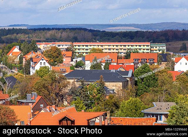 Residential buildings, Blankenburg, Harz, Saxony-Anhalt, Germany, Europe