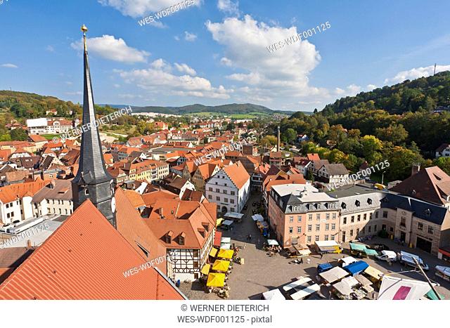 Germany, Thuringia, Schmalkalden, View of city