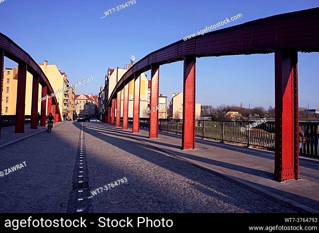Bishop Jordan Bridge and the district Poznan-Srodka