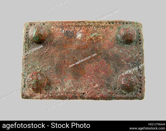 Rectangular Plaque, Frankish, middle of 6th century. Creator: Unknown