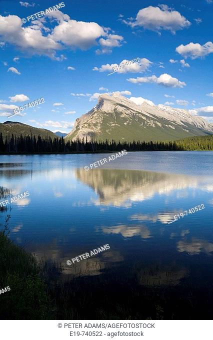 Mt Rundle & Vermillion Lake, Banff National Park, Alberta, Canada