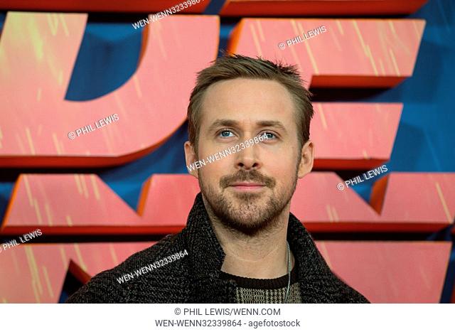 'Blade Runner 2049' photocall in London Featuring: Ryan Gosling Where: London, United Kingdom When: 21 Sep 2017 Credit: Phil Lewis/WENN.com