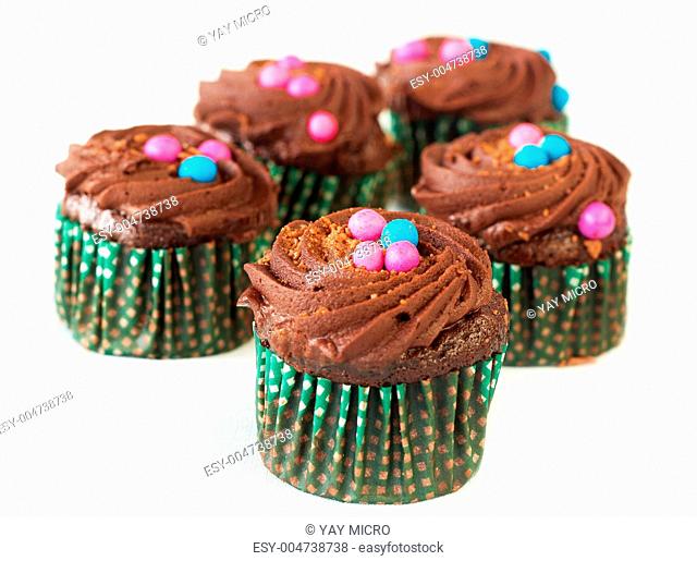 Miniature chocolate cupcakes