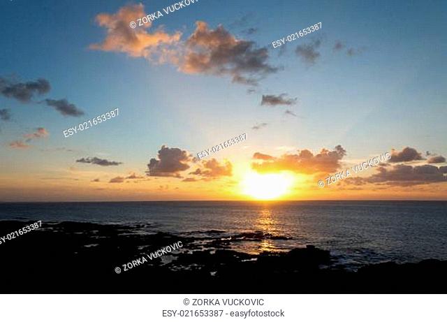 Sunset, Playa Blanca, Lanzarote, Spain