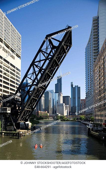 Chicago River, Loop, Chicago, Illinois, USA