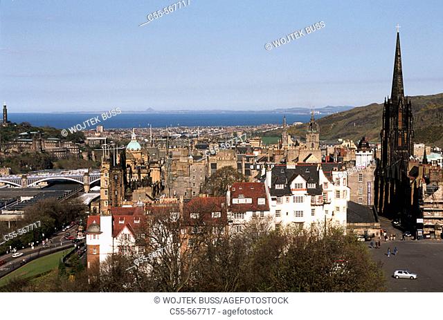 View from Edinburgh castle. Edinburgh. Scotland. UK