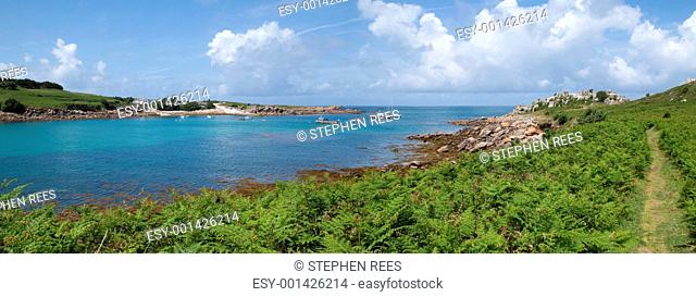 Panoramic view of St. Agnes and Gugh, Isles of Scilly