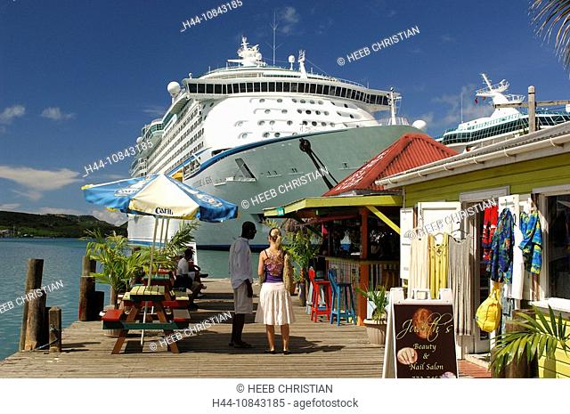 Antigua, Cruise Ship, St. John's, Caribbean Island, Adventure of the Seas, Royal Caribbean, Cruise Line, Cruiser, Sea