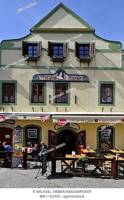 Guesthouse and inn Marie, historic old town, Cesky Krumlov, UNESCO World Heritage Site, Bohemia, Czech Republic, Europe