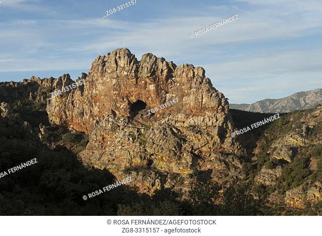 Peña Amarilla viewpoint, Guadalupe, Villuercas Range, province of Caceres, Extremadura, Spain