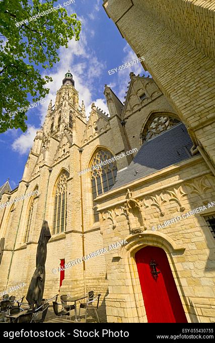 Grote Kerk, Church of Our Lady, Brabantine Gothic Style, Breda, Noord-Brabant Province, Holland, Netherlands, Europe