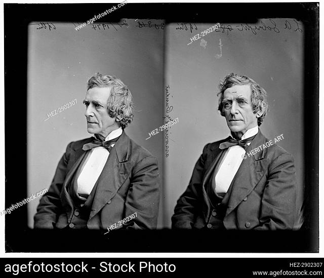 L.A. Gobright, Pres. of Associated Press, between 1865 and 1880. Creator: Unknown