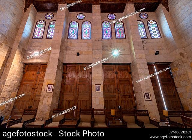 Lounge at the mausoleum of Sultan al Ghouri, al Azhar district, Cairo, Egypt