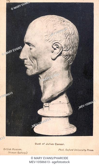 Bust of Julius Caesar. From the Roman Gallery at the British Museum