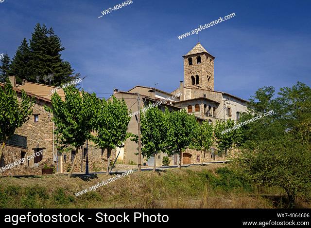 Espinelves village in summer (Osona, Catalonia, Spain)