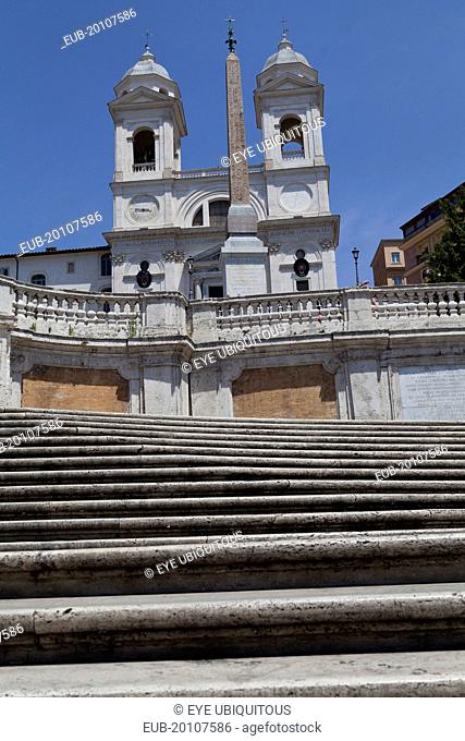 Spanish Steps and the Church of Trinita dei Monti