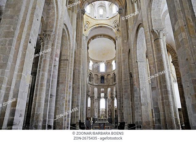 Sainte Foy abbey church, Via Podiensis or Chemin de St-Jacques, UNESCO World Heritage Site, Conques pilgrimage site, Midi-Pyrenees, France, Europe