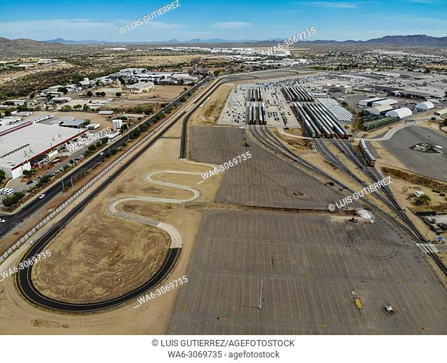 Aerial view of the Ford Motor Company automotive company in the Hermosillo industrial park. Automotive industry. . Hermosillo Stamping and Assembly is an...