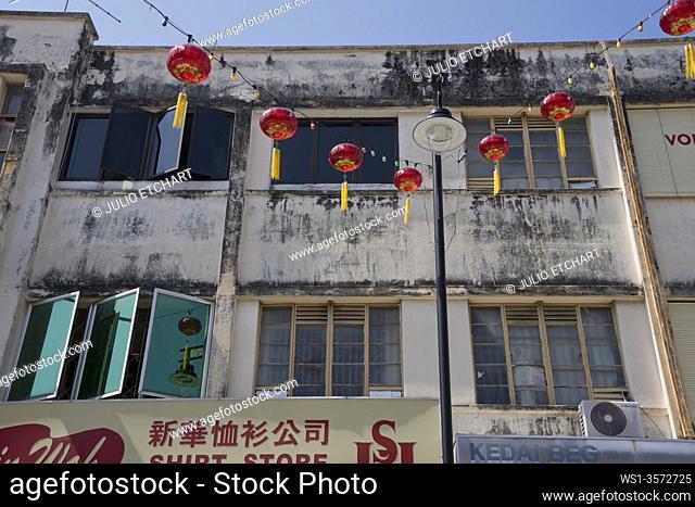 Chinese clan and secret society building in Chinatown, George Town, Penang, Malaysia, Asia