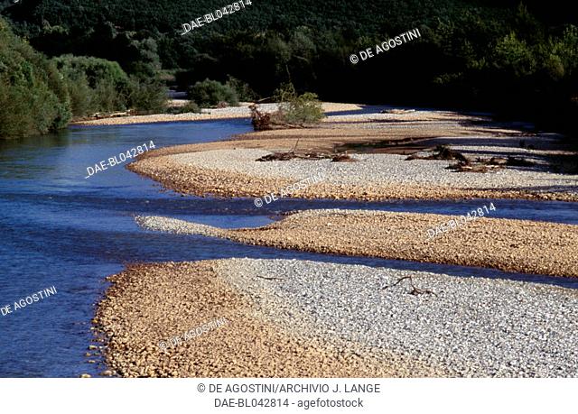 The Ladonas riverbed, Peloponnese, Greece