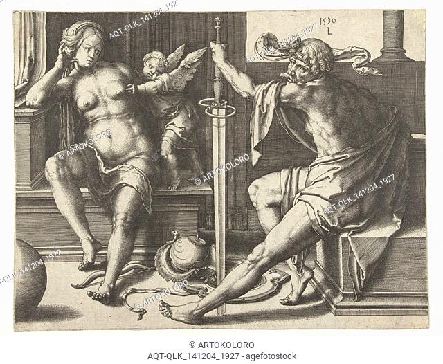 Mars, Venus and Cupid, Lucas van Leyden, 1530