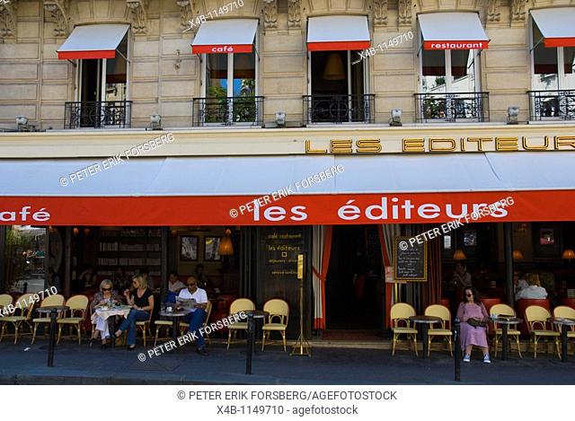 Les Editeurs cafe exterior St-Germain-des-Pres Paris France Europe