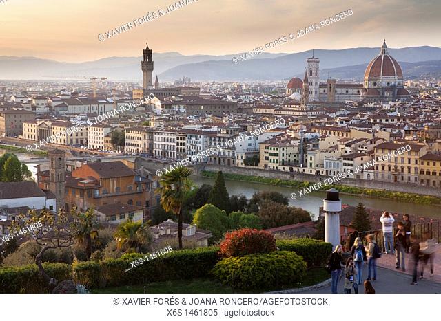 Aerial view, Florence, Tuscany, Italy