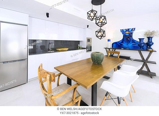 Kitchen, Indoor real estate. Malaga, Andalusia, Spain