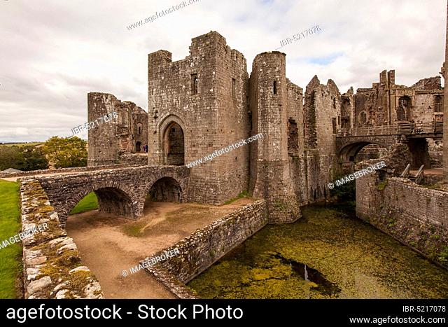 Raglan Castle, Raglan, Wales, United Kingdom, Europe