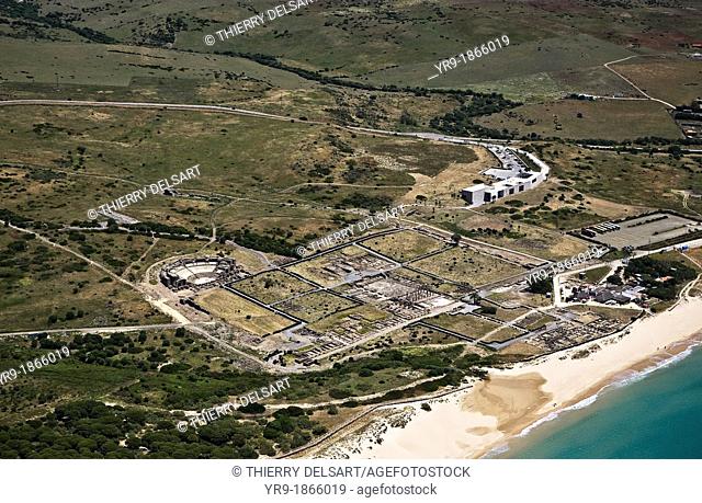 Ancient Roman town of Baelo Claudia near Tarifa. Cadiz Province, Spain. From 1st century AC till 2nd century, partly destroyed by a tidal wave around year 200