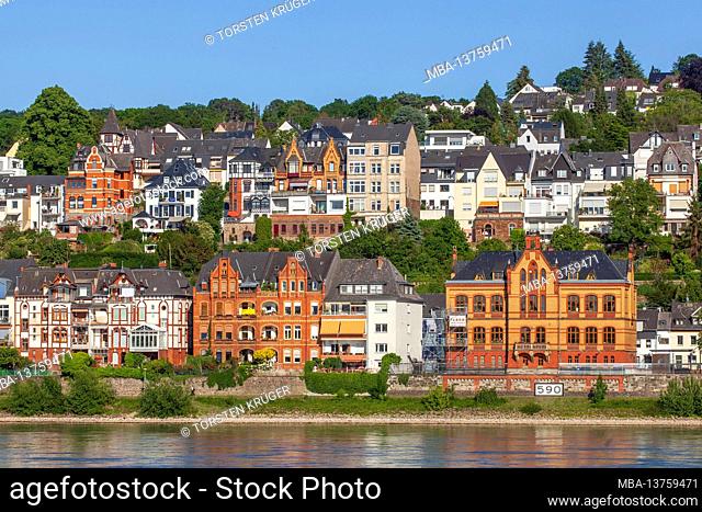 Residential buildings in the Pfaffendorf district, Koblenz, Rhineland-Palatinate, Germany, Europe