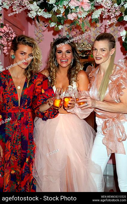Sisters AnnaLynne McCord, Rachel McCord and Angel McCord celebrate Rachel's birthday with a champagne tea party at Mrs. Coco's Lake Las Vegas in Las Vegas
