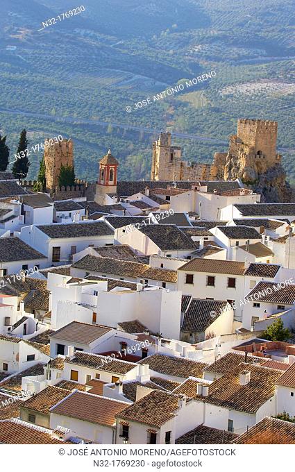 Castle, Zuheros, Sierra de la Subbetica, Cordoba, Andalusia, Spain