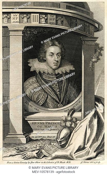 Henry Frederick Stuart, Prince of Wales, elder son of King James I of England (VI of Scotland). He died of typhoid fever