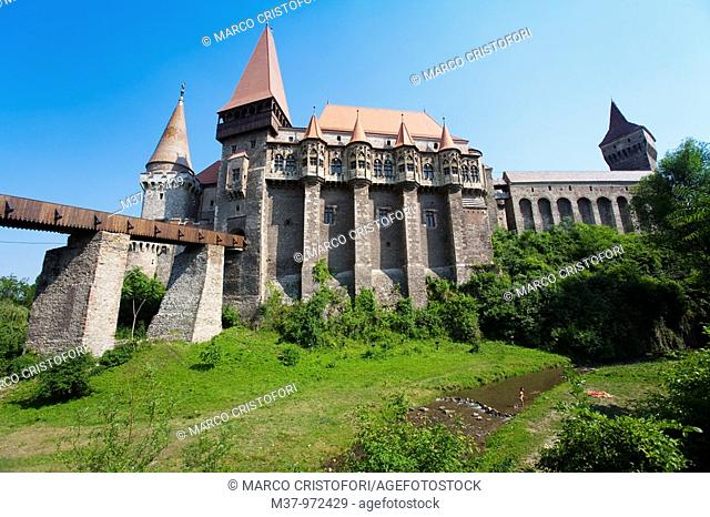 Gothic Carvin Castle  Hunedoara  Romania