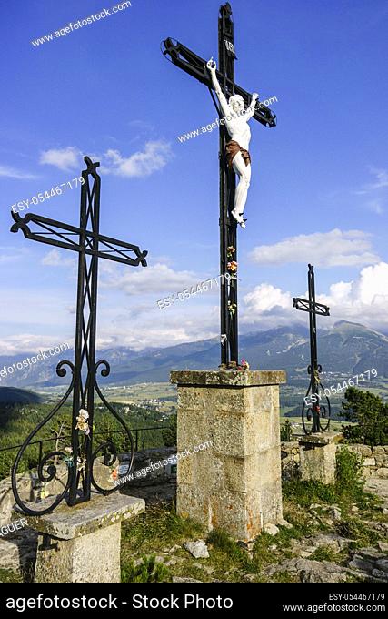 Col du Calvaire, Font-Romeu, Cerdanya, pirineos catalanes, comarca de Capcir, Francia